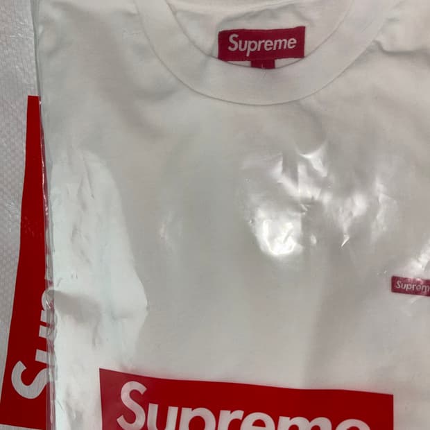 슈프림 26ss 스몰박스로고 롱슬리브 화이트 L