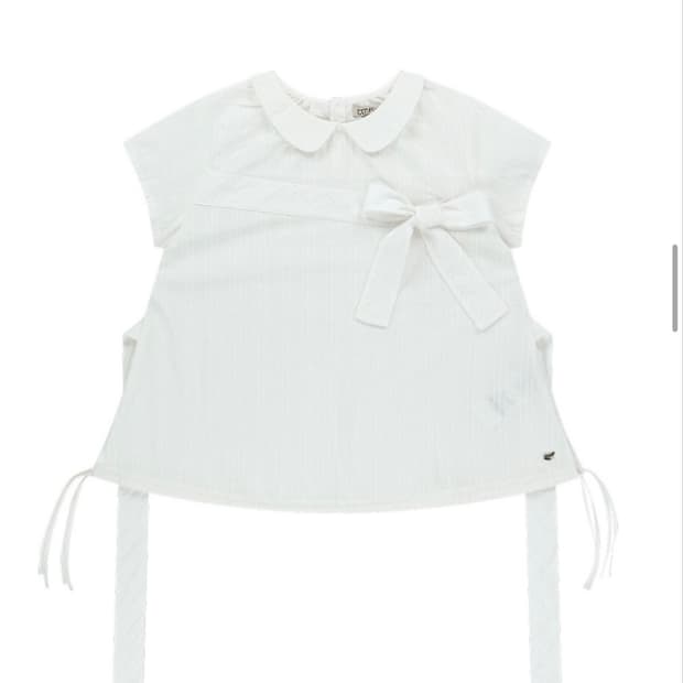코이세이오 보우 블라우스 화이트 coyseio bow blouse