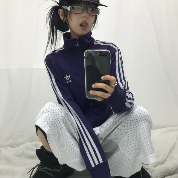 🔮 아디다스 오리지널 퍼플/실버 트랙 져지 🔮