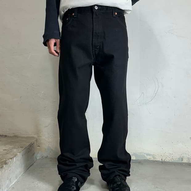 *데드스탁* 00's 빈티지 리바이스 517 블랙 부츠컷 플레어진