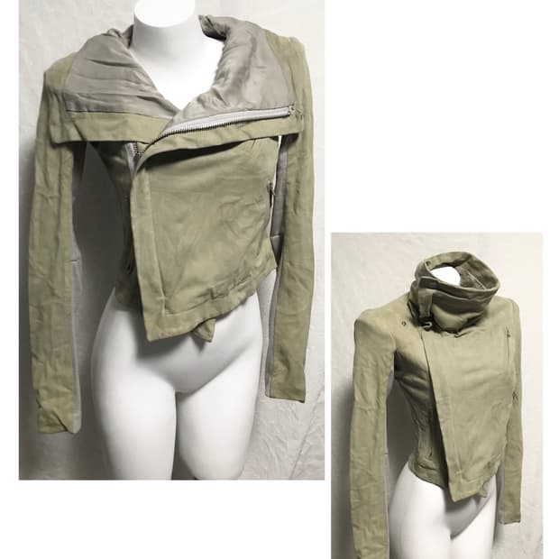 빈티지 아카이브 스웨이드 하이넥 자켓