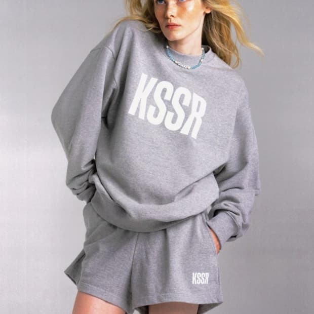 KSSR 키써 로고 맨투맨 그레이