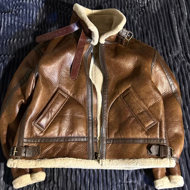 Over B-3 Type Shearling Jacket