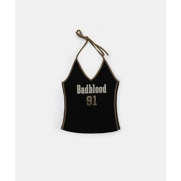 배드블러드 빈티지 클럽 홀터 탱크탑