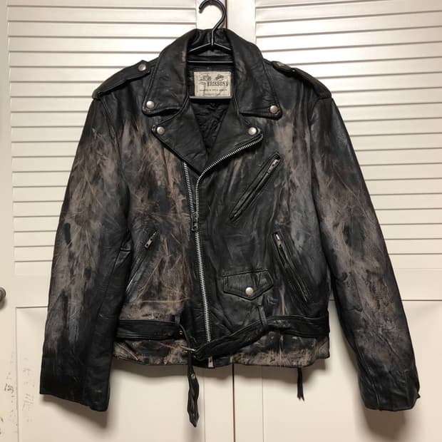 에릭슨 가죽자켓 소가죽 라이더 남성용