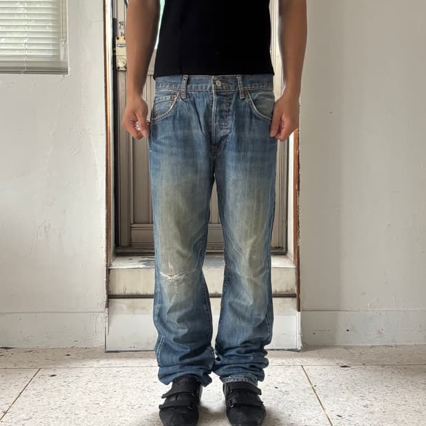 Levi’s 501 빈티지 워싱 데님 팬츠