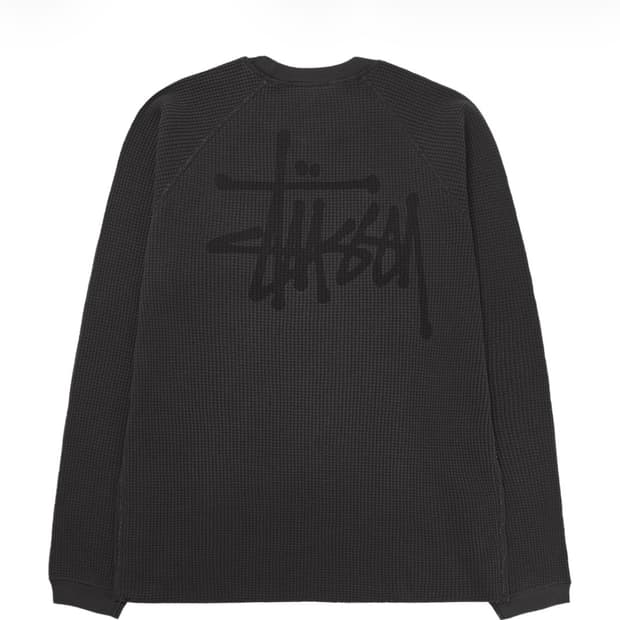 M 스투시 베이직 써멀 롱슬리브 블랙 미개봉 판매