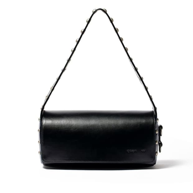 Open yy 스터드 더플백 블랙