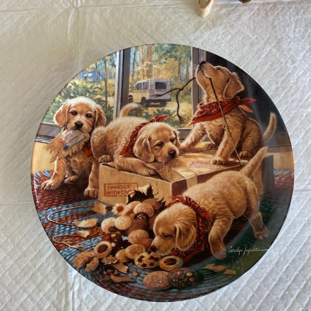 미국 빈티지 장식 접시 그릇 소품