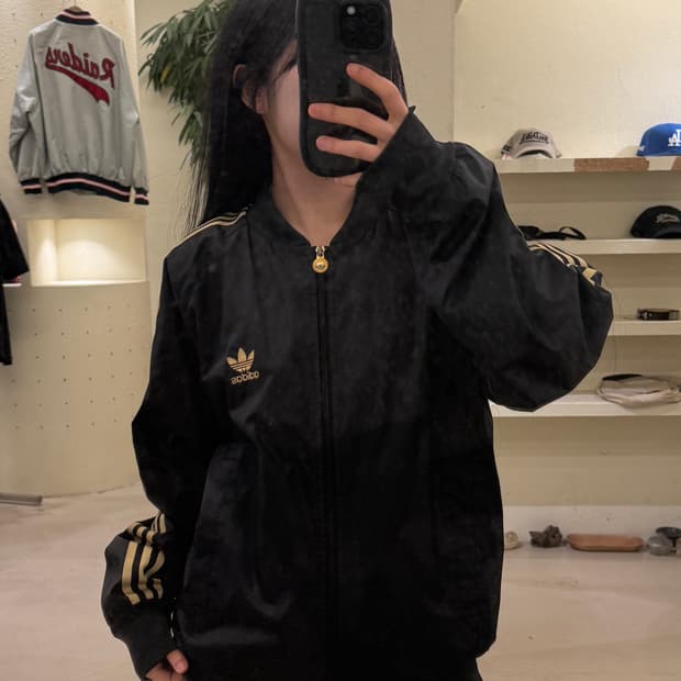 00s 아디다스 올드스쿨 트위스티드 나일론 우븐 트랙 자켓 U26