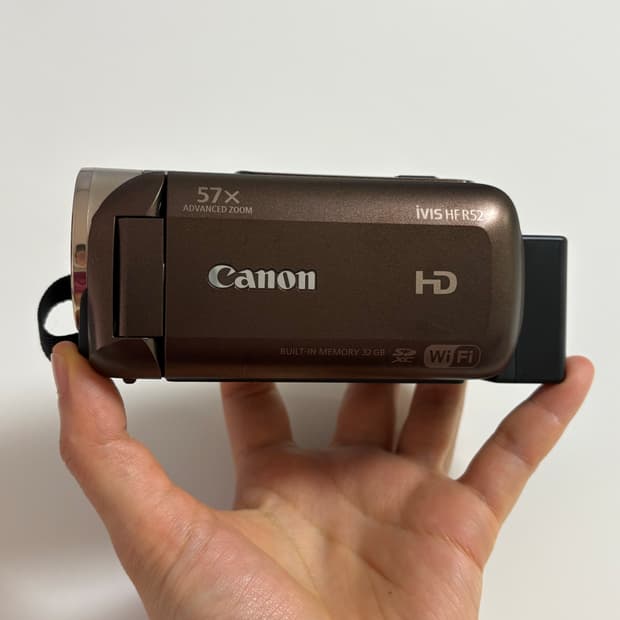 [민트급] canon ivis hf r52 (r500) 브라운