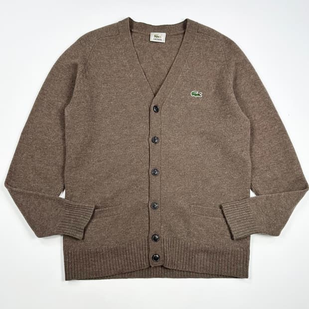 라코스테 클래식 니트 가디건 베이지 S