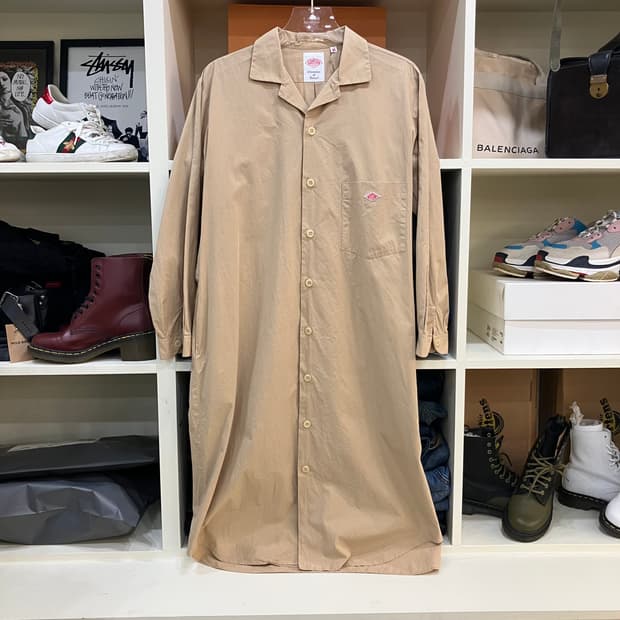 DANTON 단톤 베이지 롱 셔츠 원피스 36