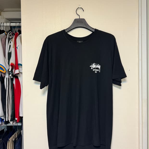 [스투시] 블랙 반팔 티셔츠 SPRING 20