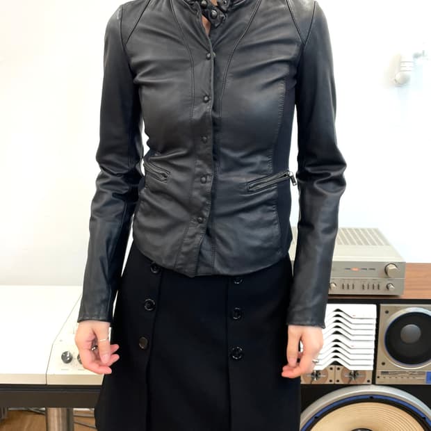 [XS] 엠포리오 아르마니 레더 자켓