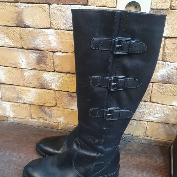 ECCO 블랙 롱부츠 35