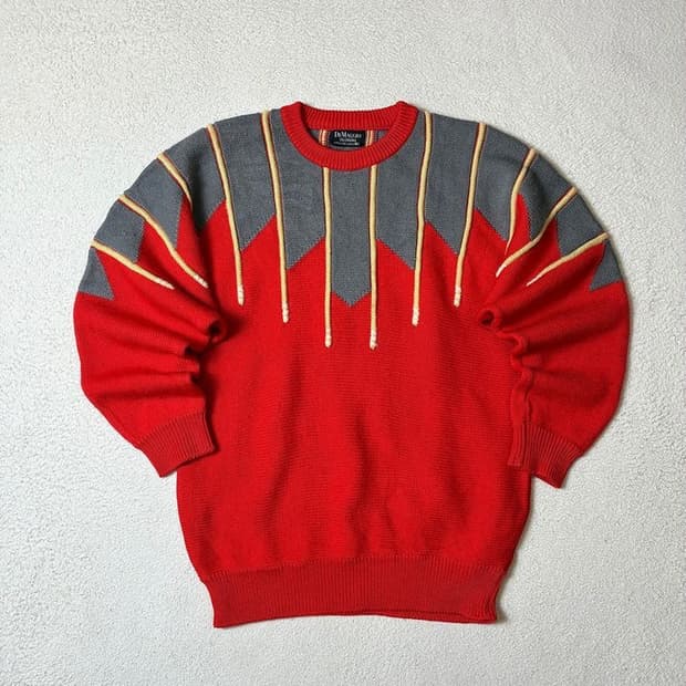 디마조 DIMAGGIO 00's 재팬 배색 니트 PN7901