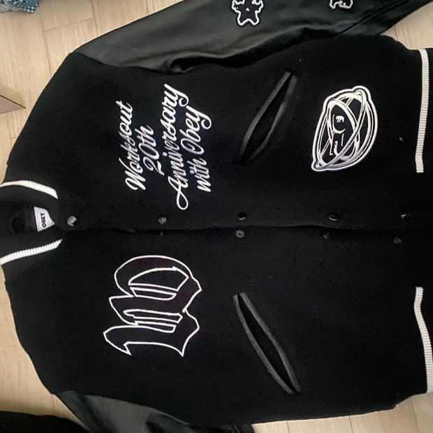 Obey 바시티 자켓