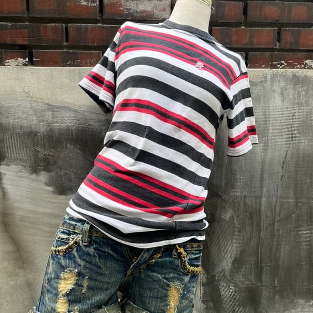 *rare* 아카이브 히스테릭글래머 스트라이프 퍽 베어 반팔티