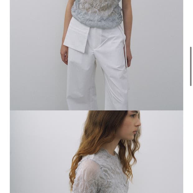 CRINKLED SEE THRU KNIT, SILVER
