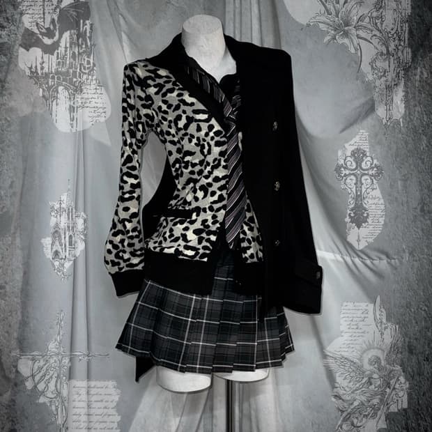 무채색 갸루 데일리 블랙 공겜여주깔 코디세트 