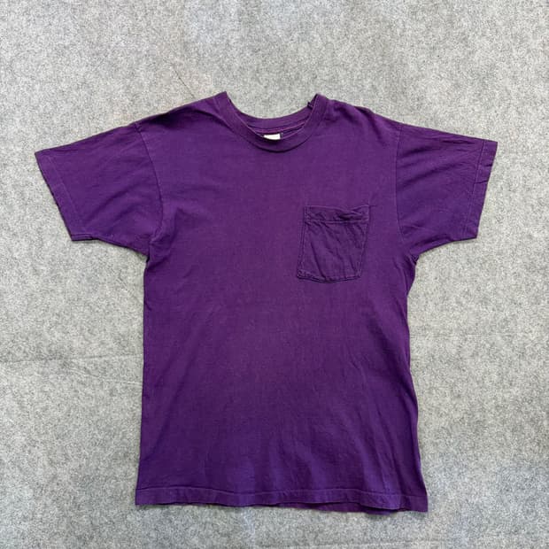 80s Vintage Fruit Of The Loom Pocket Tee