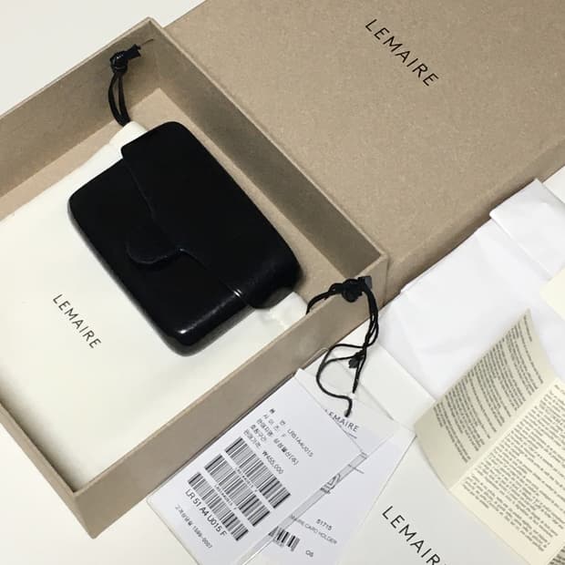 르메르 카트리지 지갑 블랙