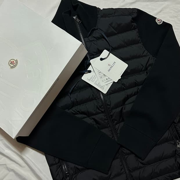 몽클레어 김현우 니트 패딩 블랙 L