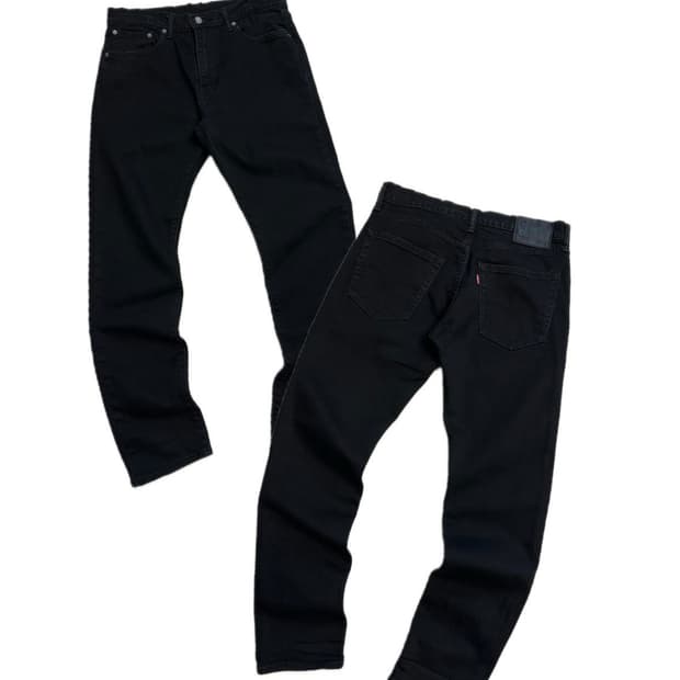 리바이스 502 흑청 데님팬츠 