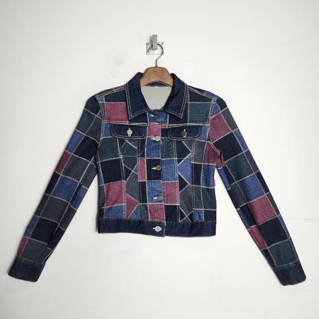 빈티지 패턴 청자켓