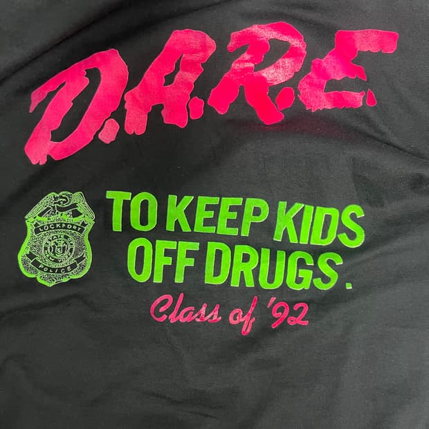 빈티지 90s dare 티셔츠 made in usa