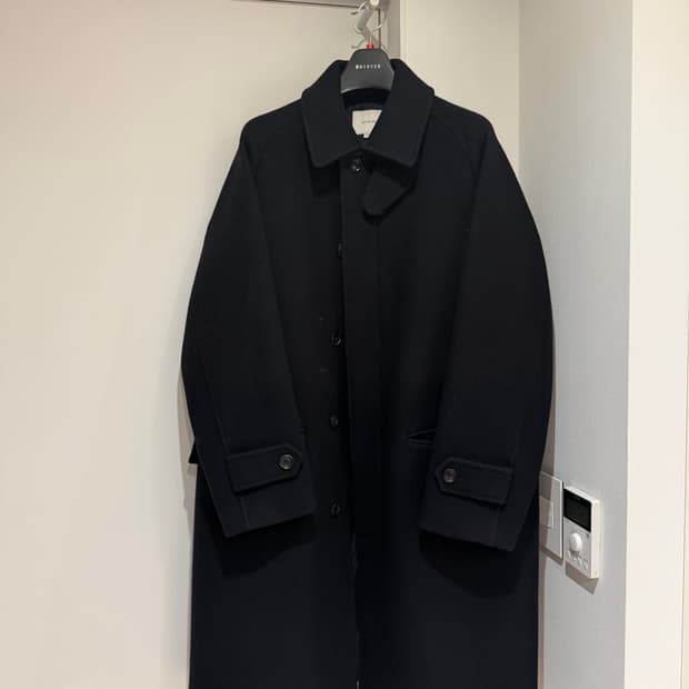 SHIRTER 셔터 발마칸 코트 다크네이비 M사이즈