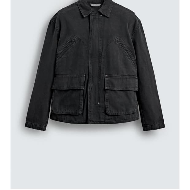 자라 릴렉스핏 워싱 포켓 자켓 팝니다 L사이즈