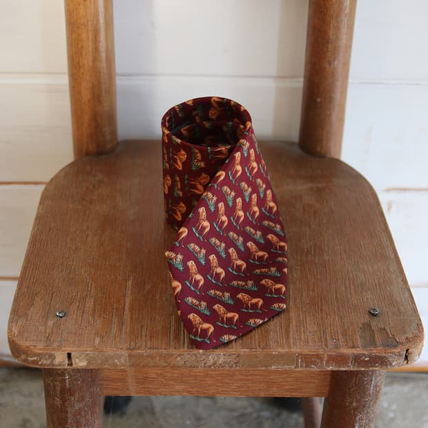 HUNTING WORLD 실크 패턴 넥타이 