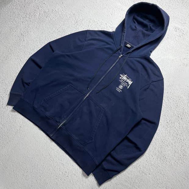 Stussy World Tour Zip Hoodie