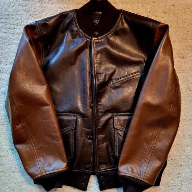 RRL 마이어스 레더자켓