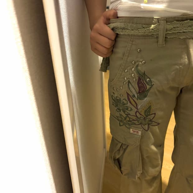 빈티지 카프리팬츠