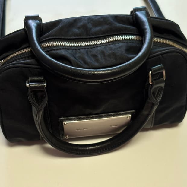 마뗑킴 BABY SPORTY TOTE BAG IN BLACK