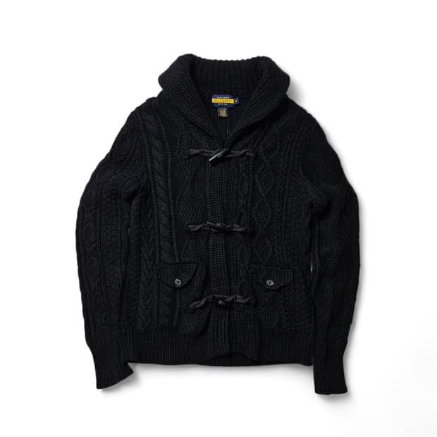 폴로 랄프로렌 럭비 더플 숄카라 가디건 S