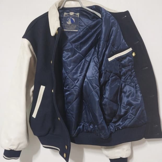 VAN Jacket Inc. 바시티 울 가죽 자켓