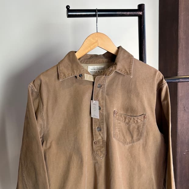 13446 - RRL 더블알엘 덕 오버롤 캔버스 풀오버 셔츠