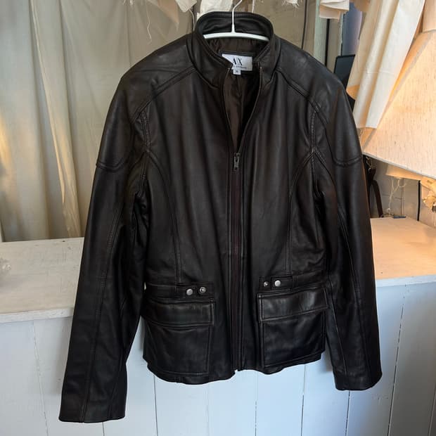 ARMANI EXCHANGE 레더자켓