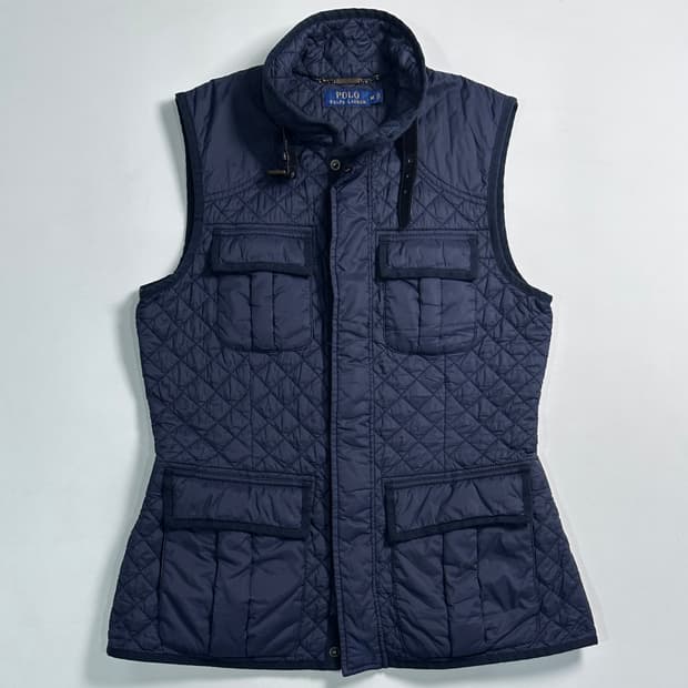 폴로 랄프로렌 우먼스 포켓 퀼팅 베스트