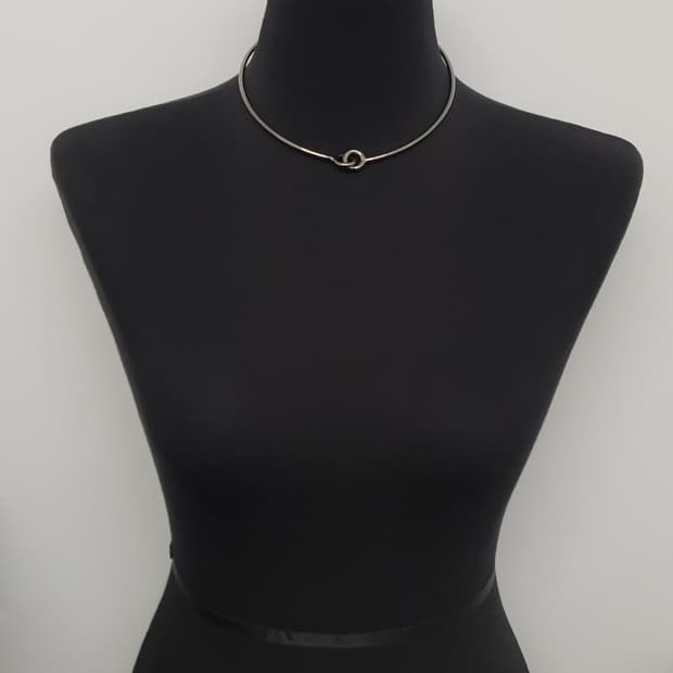 metal bangle necklace