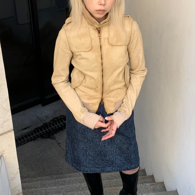 조르지오 브라토 램 레더 자켓