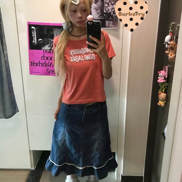 Burberry blue label tee