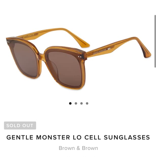 GENTLE MONSTER lo cell 브라운