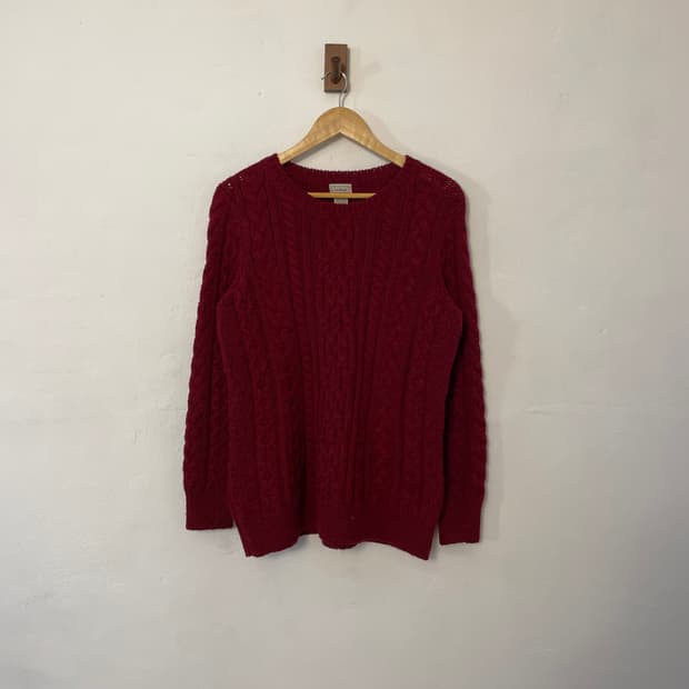 엘엘빈 케이블 니트 