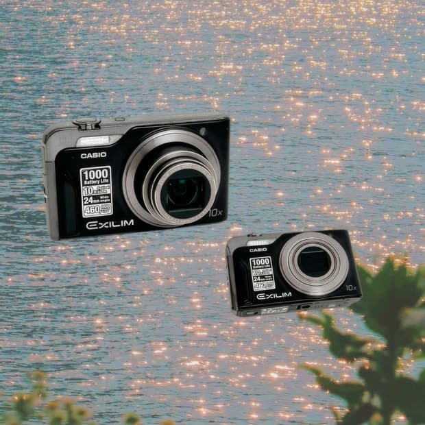 메이크업필터!) 카시오 엑슬림 h15 Exilim 빈티지 디카