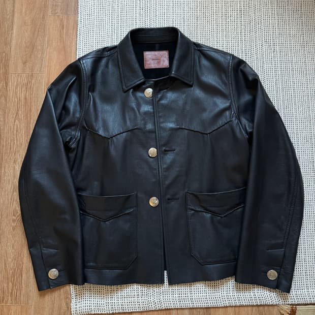 더 레터스 레더 웨스터 콘초 자켓